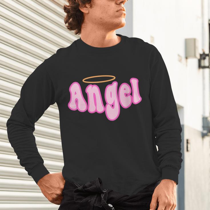 Angel Y2k Aesthetic 2000s Millennial Nostalgia Retro Pink Unisex Long Sleeve T-Shirt Angel Y2k Aesthetic 2000s Millennial Nostalgia Retro Pink Unisex Long Sleeve T-Shirt