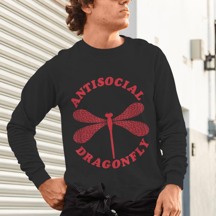 Antisocial Dragonfly Introvert Humor Nature Insect Graphic Unisex Long Sleeve T-Shirt Antisocial Dragonfly Introvert Humor Nature Insect Graphic Unisex Long Sleeve T-Shirt