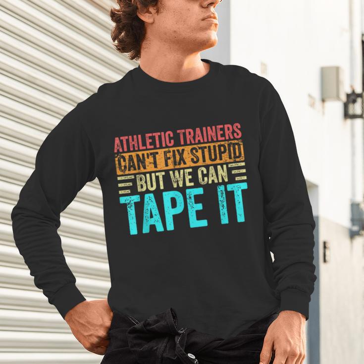 Athletic Trainers Fix Stupid Sports Graduation Vintage Unisex Long Sleeve T-Shirt