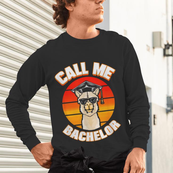 Bachelor Graduation For University Degree Party Llama Unisex Long Sleeve T-Shirt