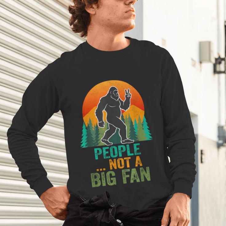 Bigfoot Introvert People Not A Big Fan Retro Sasquatch Unisex Long Sleeve T-Shirt Bigfoot Introvert People Not A Big Fan Retro Sasquatch Unisex Long Sleeve T-Shirt