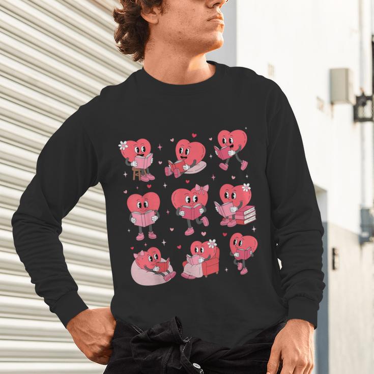 All Booked For Valentine Book Teacher Kids Girls Boys Unisex Long Sleeve T-Shirt