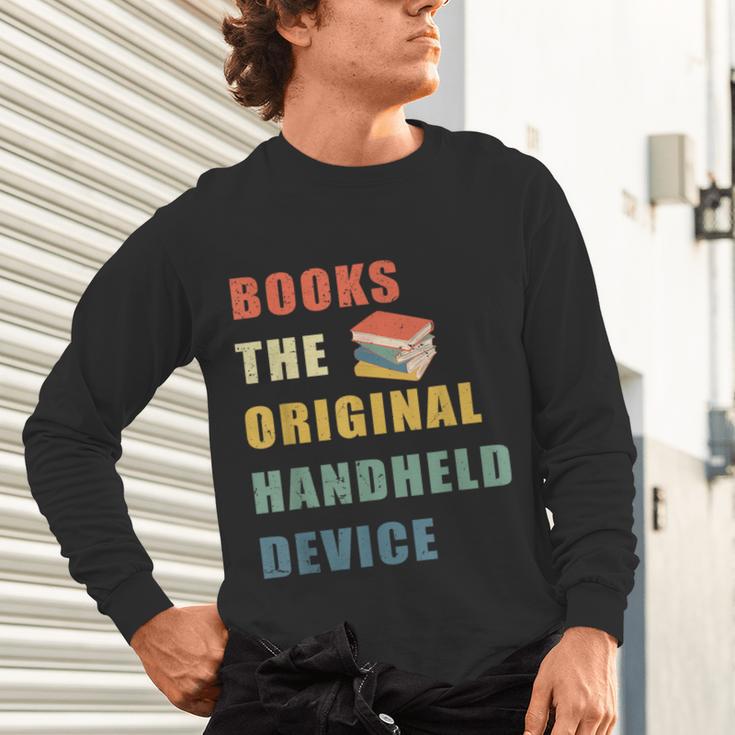 Books The Original Handheld Device Vintage Book Unisex Long Sleeve T-Shirt