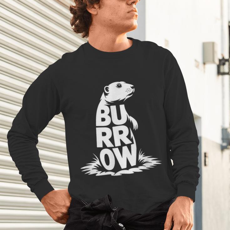Burrow Prairie Dog Word Art Introvert Nature Retreat Men Women Kids Unisex Long Sleeve T-Shirt Burrow Prairie Dog Word Art Introvert Nature Retreat Men Women Kids Unisex Long Sleeve T-Shirt