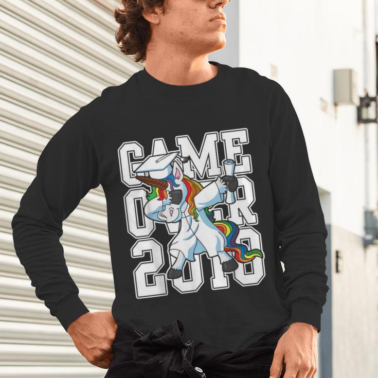 Class Of 2018 Graduation Dabbing Unicorn Shirt Unisex Long Sleeve T-Shirt