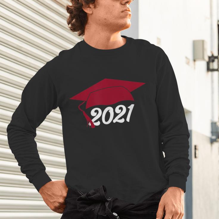 Class Of 2021 Burgundy Regalia Graduation Unisex Long Sleeve T-Shirt