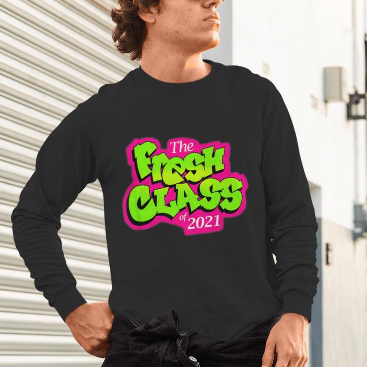 Class Of 2021 Senior Fresh 90's TV Style Grad For Graduation Unisex Long Sleeve T-Shirt