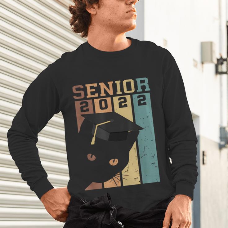 Class Of 2022 Graduation Cat Seniors Grad Unisex Long Sleeve T-Shirt