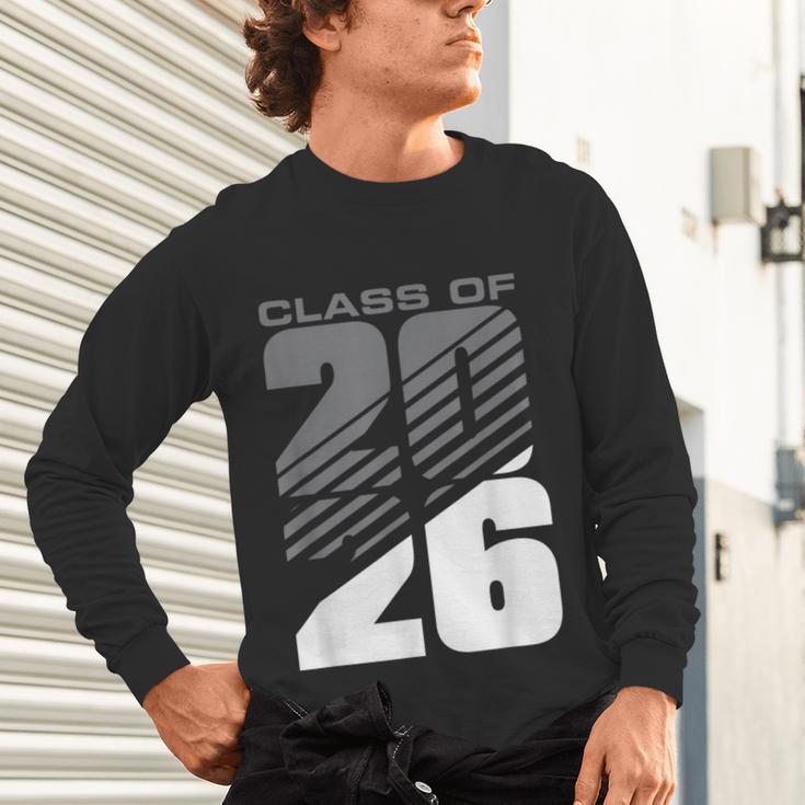 Class Of 2026 High School Senior Graduation Grey Sport Style Unisex Long Sleeve T-Shirt