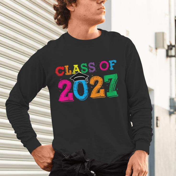 Class Of 2027 Shirt For Boys And Girls Fun 2027 Graduation Unisex Long Sleeve T-Shirt