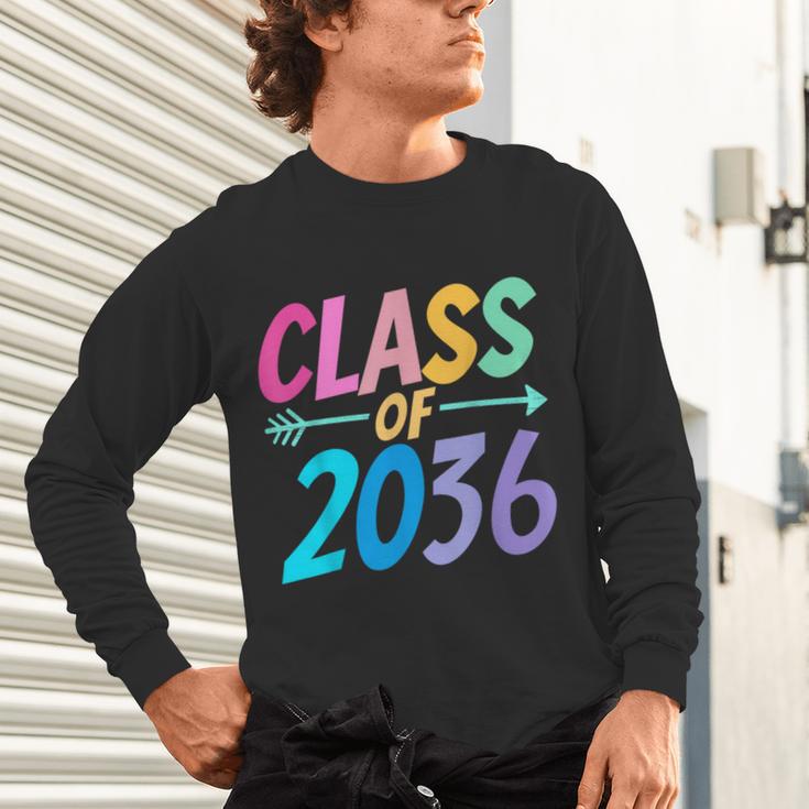 Class Of 2036 First Day Kindergarten Grow With Me Graduation Unisex Long Sleeve T-Shirt
