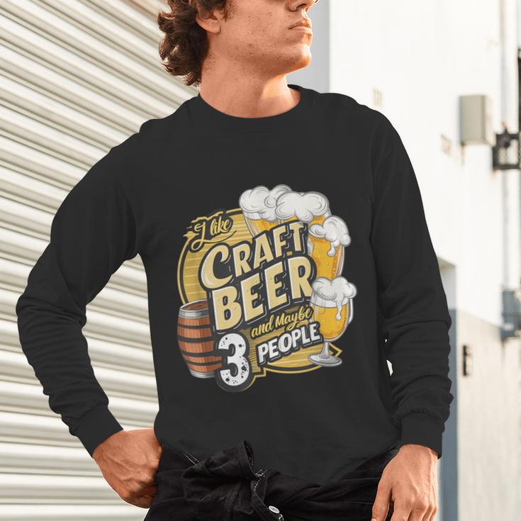 Craft Beer Lover Introverted & Hoppy Unisex Long Sleeve T-Shirt