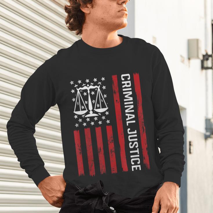 Criminal Justice Major College Student Graduate Graduation Unisex Long Sleeve T-Shirt
