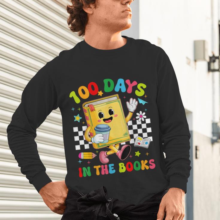 Cute 100 Days In The Books Groovy Boy Girl Teacher Unisex Long Sleeve T-Shirt Cute 100 Days In The Books Groovy Boy Girl Teacher Unisex Long Sleeve T-Shirt