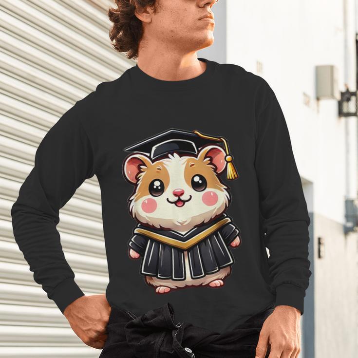 Cute Hamster Graduation Unisex Long Sleeve T-Shirt