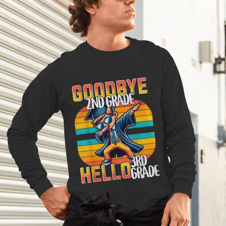 Dabbing Boy Goodbye 2nd Grade Hello 3rd Grade Graduation Unisex Long Sleeve T-Shirt