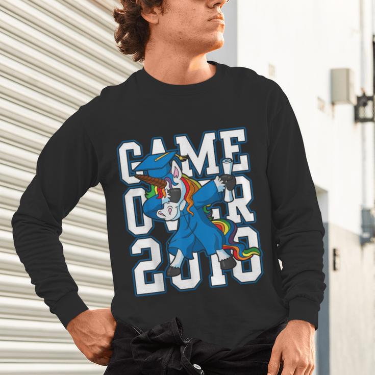 Dabbing Graduation Class Of 2018Shirt Unicorn Dab Unisex Long Sleeve T-Shirt