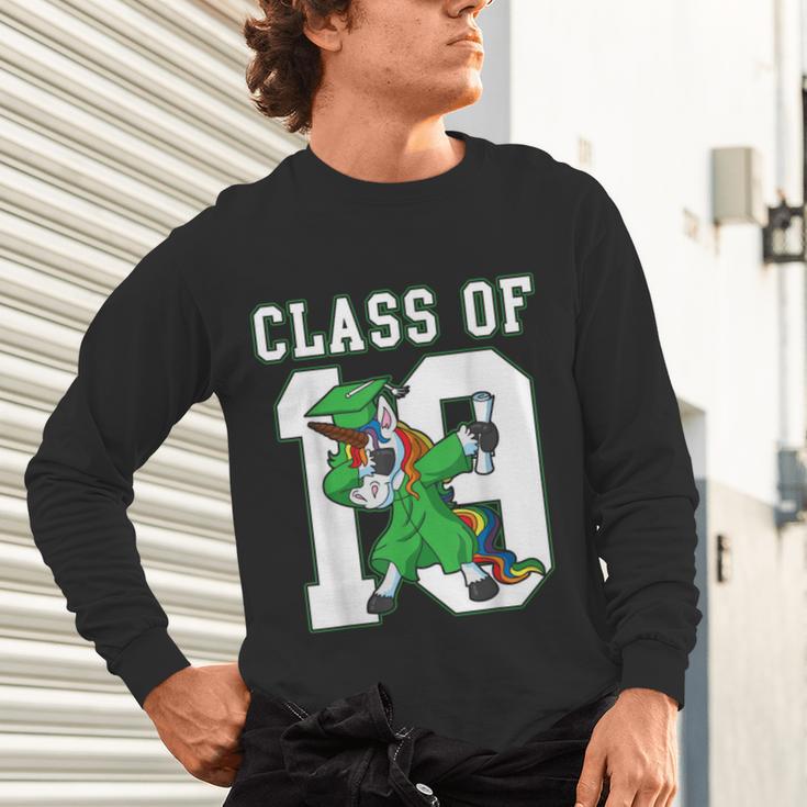 Dabbing Graduation Class Of 2019 Dabbing Unicorn Tee Unisex Long Sleeve T-Shirt