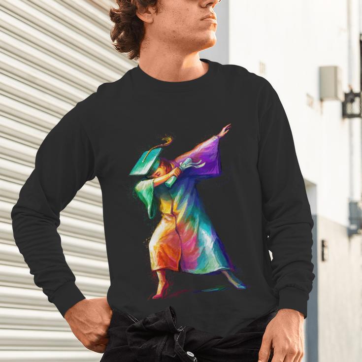 Dabbing Graduation Women Unisex Long Sleeve T-Shirt
