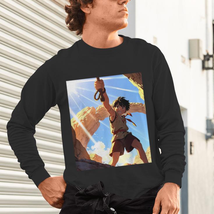 David And Goliath Bible Book Samuel King David Anime Manga Unisex Long Sleeve T-Shirt David And Goliath Bible Book Samuel King David Anime Manga Unisex Long Sleeve T-Shirt