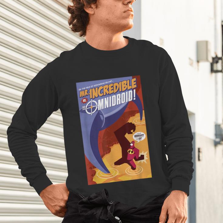 Disney Pixar The Incredibles Omnidroid Comic Book Cover Unisex Long Sleeve T-Shirt