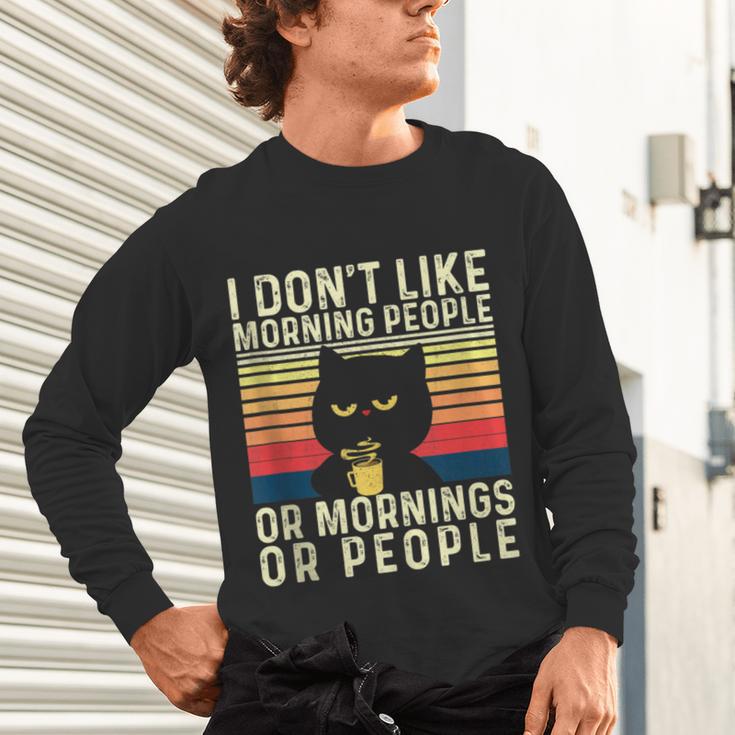 I Don't Like Morning People Introvert Introverted Antisocial Unisex Long Sleeve T-Shirt