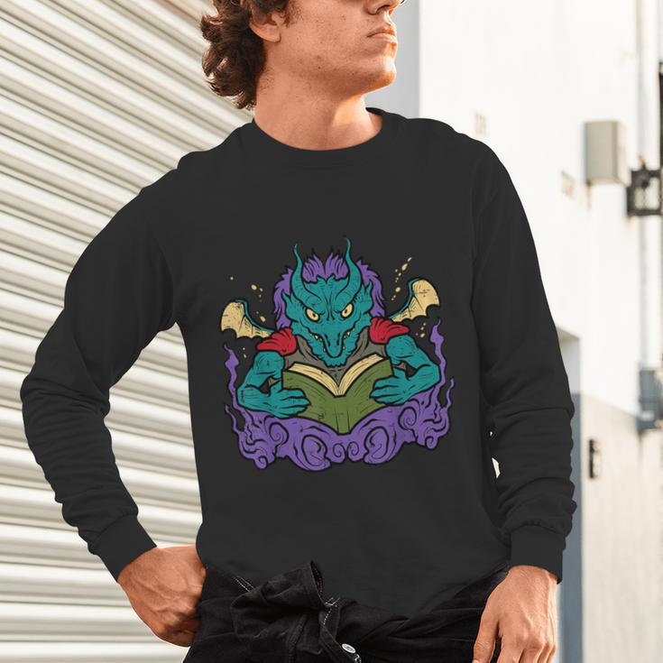 Dragon Read Reading Librarian Book Across America Kids Unisex Long Sleeve T-Shirt