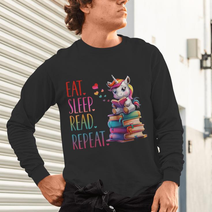Eat Sleep Read Repeat Unicorn Read Book Reading Lovers Kids Unisex Long Sleeve T-Shirt Eat Sleep Read Repeat Unicorn Read Book Reading Lovers Kids Unisex Long Sleeve T-Shirt