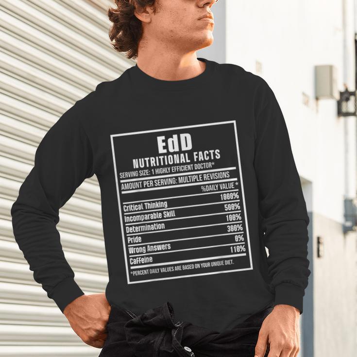 EdD Doctor Of Education Nutrition Doctorate Graduation Unisex Long Sleeve T-Shirt