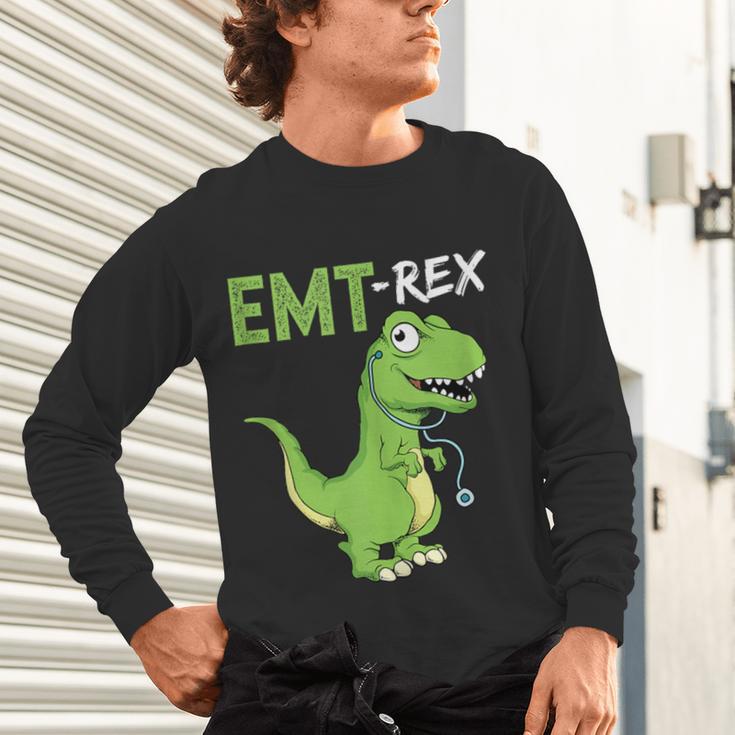 EMT Rex Paramedic Graduation Firefighter Unisex Long Sleeve T-Shirt