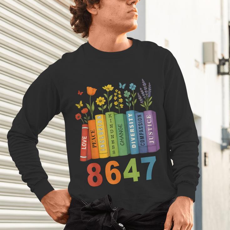 Equal Rights Book Flower Resist 86 47 Feminist Women Rights Unisex Long Sleeve T-Shirt