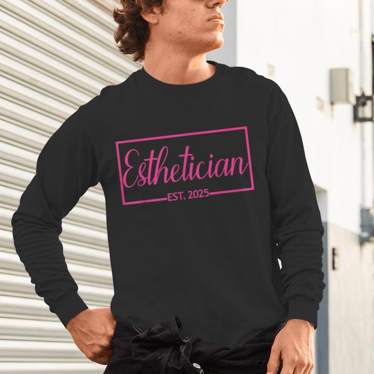 Esthetician Est 2025 Skin Care Specialist Graduation Unisex Long Sleeve T-Shirt