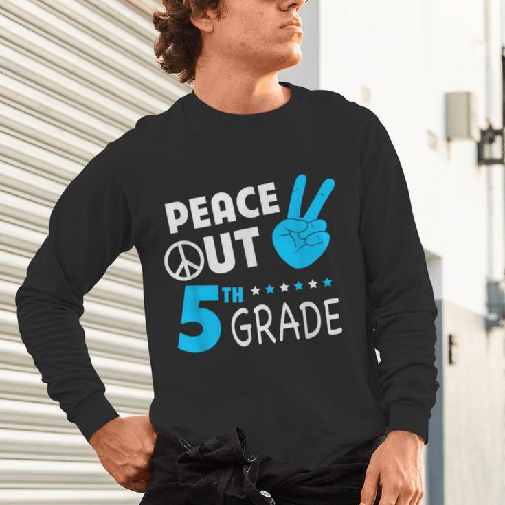 Fifth Grade Graduation Peace Out 5th Grade Boys Unisex Long Sleeve T-Shirt