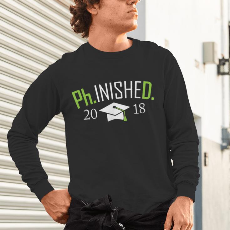 Finished PhD PhInished 2018 Graduation Shirt Unisex Long Sleeve T-Shirt