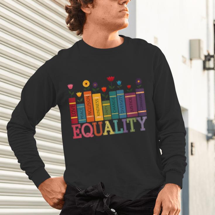 Floral Flower Book Equality Human Rights Women's Rights Unisex Long Sleeve T-Shirt Floral Flower Book Equality Human Rights Women's Rights Unisex Long Sleeve T-Shirt