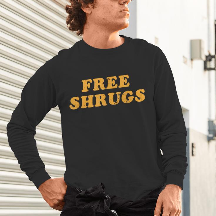 Free Shrugs Don't Care Introvert Unisex Long Sleeve T-Shirt Free Shrugs Don't Care Introvert Unisex Long Sleeve T-Shirt