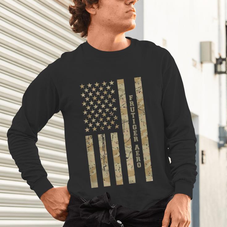 Frutiger Aero Aesthetic Retro Tech Desert Camo Distressed Unisex Long Sleeve T-Shirt