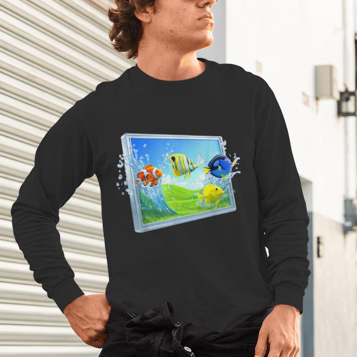 Frutiger Aero Fish Unisex Long Sleeve T-Shirt
