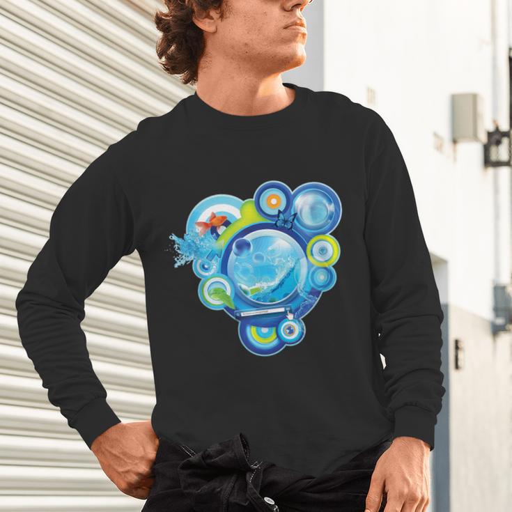 Frutiger Aero Metro Abstract Maximalism 2000s Nostalgia Unisex Long Sleeve T-Shirt Frutiger Aero Metro Abstract Maximalism 2000s Nostalgia Unisex Long Sleeve T-Shirt
