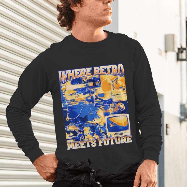 Frutiger Aero Retro Vibes Y2K 90's Vibes Unisex Long Sleeve T-Shirt
