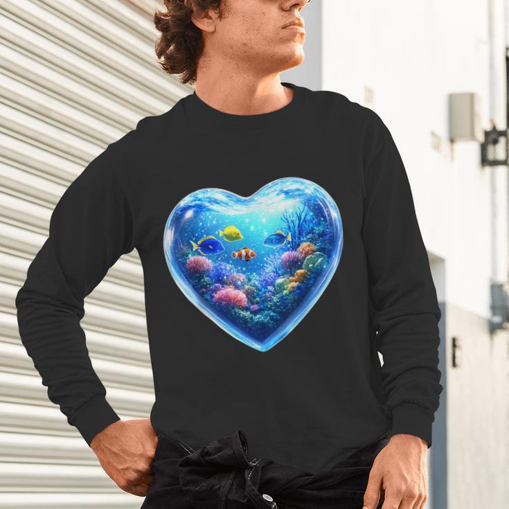 Frutiger Aero Y2K Heart Unisex Long Sleeve T-Shirt