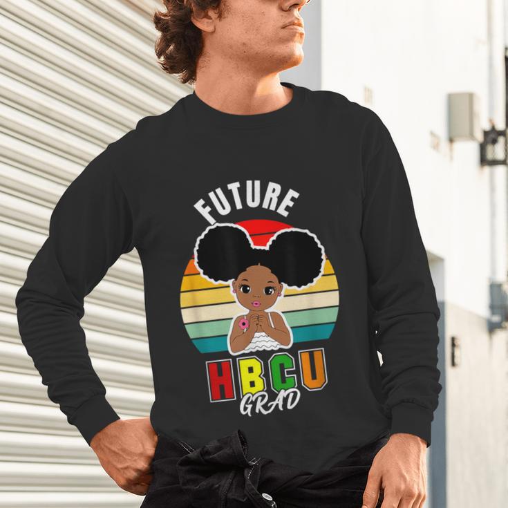 Future HBCU Grad Graduate Afro Girl College Graduation Unisex Long Sleeve T-Shirt