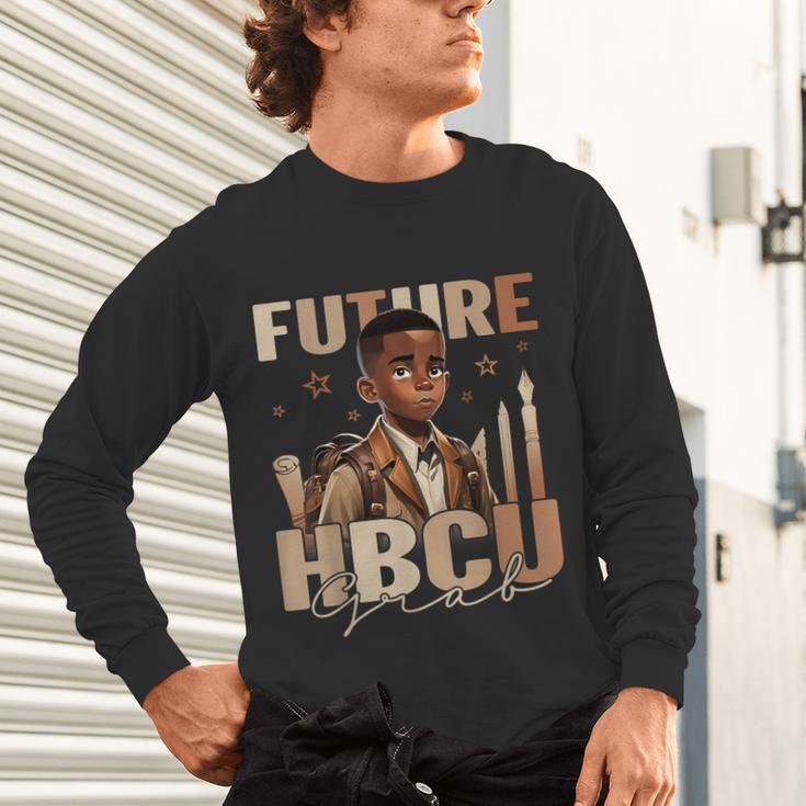 Future HBCU Grad History Boy Kids Graduation HBCU Unisex Long Sleeve T-Shirt