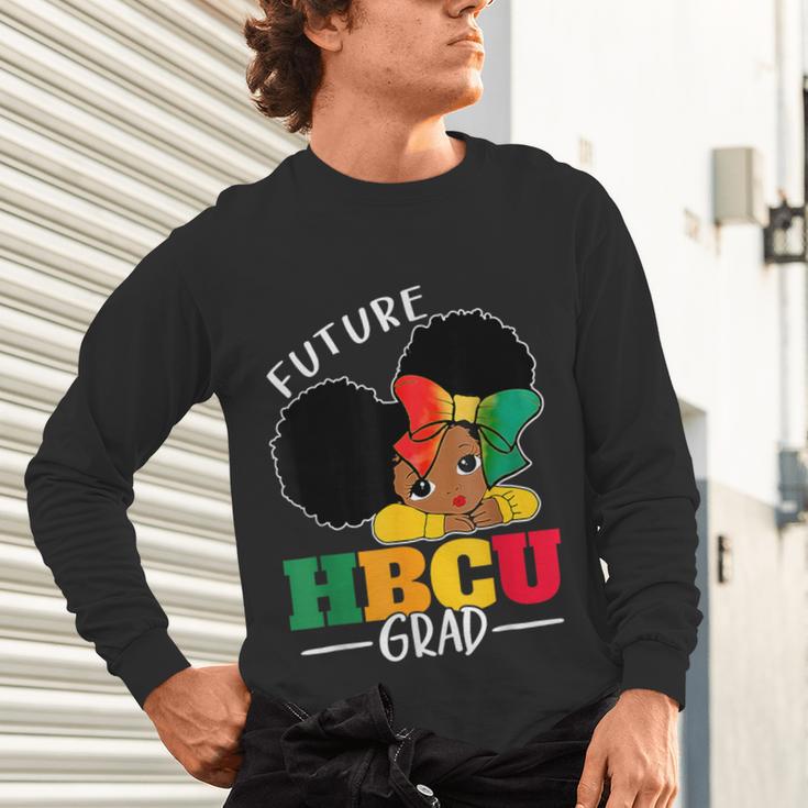 Future HBCU Grad History Girl Graduation HBCU Kids Unisex Long Sleeve T-Shirt