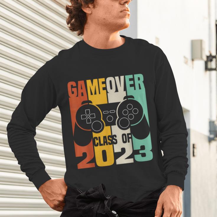 GAME OVER Class Of 2023 Video Games Vintage Graduation Gamer Unisex Long Sleeve T-Shirt