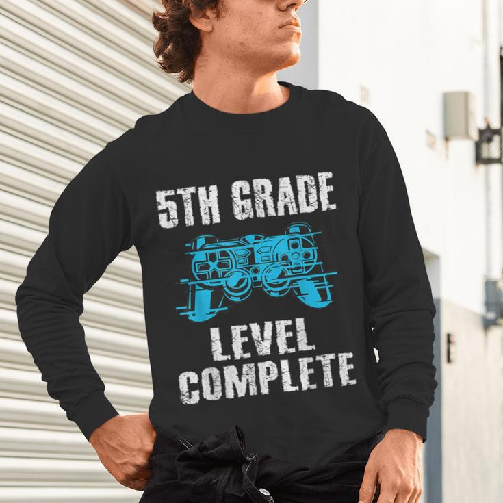 Gamer Graduation 5th Grade Level Complete Video Games Boys Unisex Long Sleeve T-Shirt