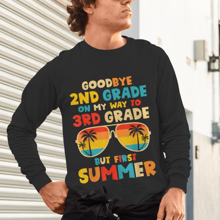 Goodbye 2nd Grade Graduation To 3rd Grade Hello Summer Kids Unisex Long Sleeve T-Shirt