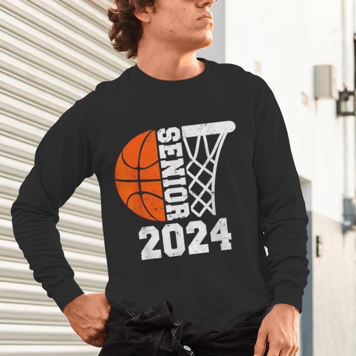 Graduate Senior Class Of 2024 Basketball Player Graduation Unisex Long Sleeve T-Shirt