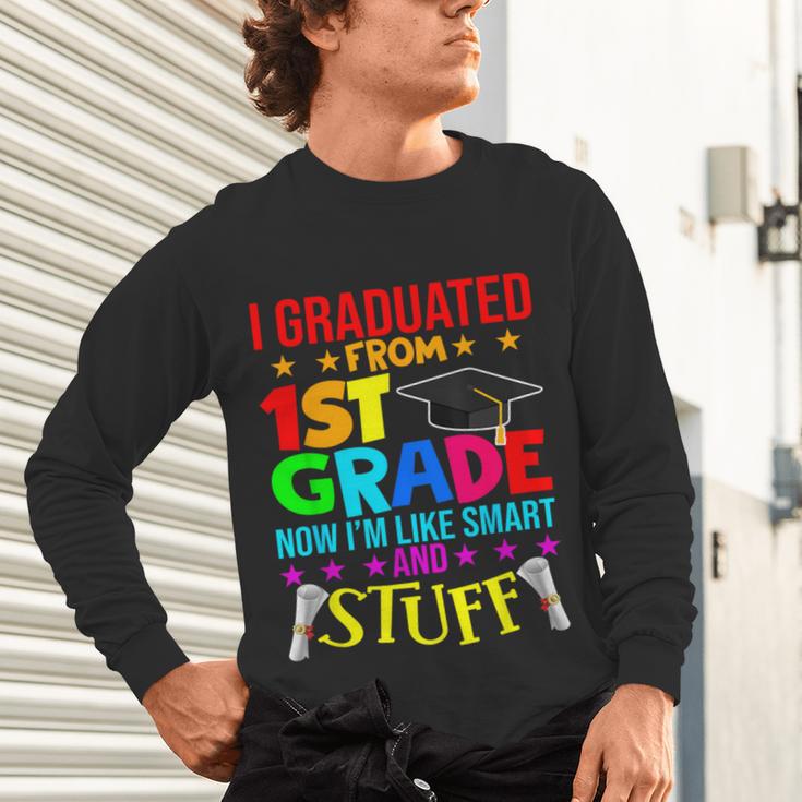 I Graduated From 1st Grade Graduation Matching Student Unisex Long Sleeve T-Shirt