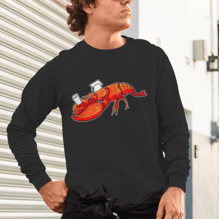 Graduation Bachelor Master Doctor PhD Study School Lobster Unisex Long Sleeve T-Shirt